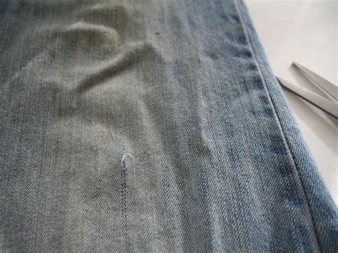 how to fix snags in jeans