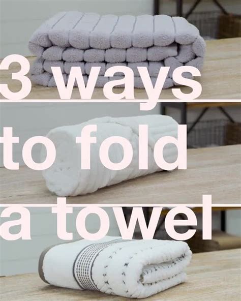 how to fold towels nicely