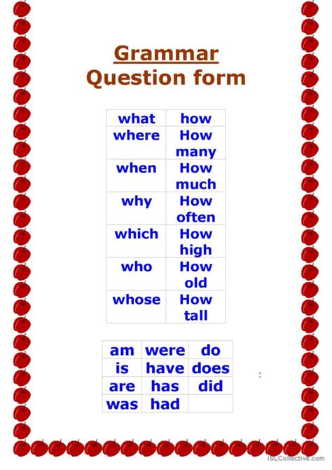 how to form questions in english pdf