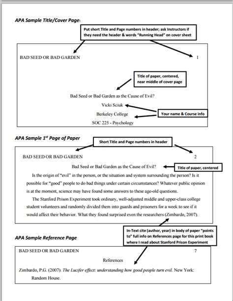 how to format a paper in apa