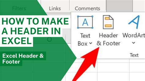 how to format header in excel