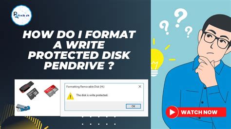 how to format pendrive with write protected