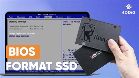 how to format ssd from bios