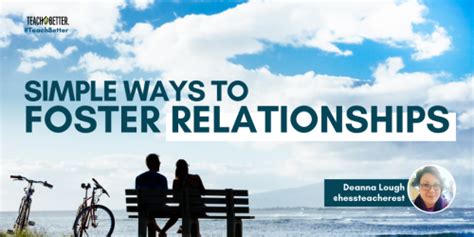 how to foster relationships