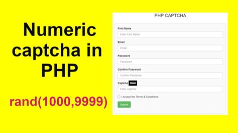 how to generate captcha in php