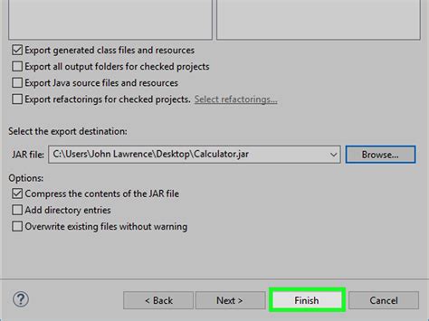 how to generate jar file in java