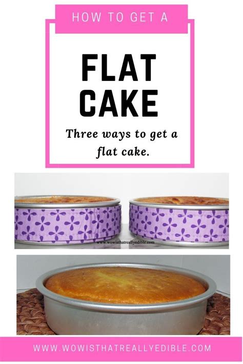how to get a flat cake top
