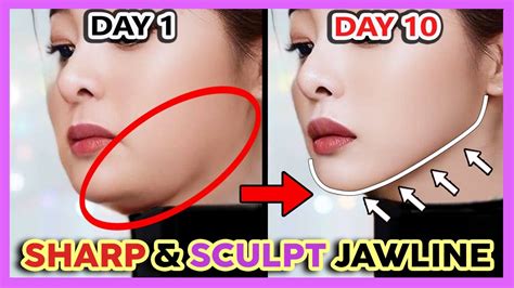 how to get a sharper jawline girl fast