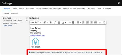 how to get a signature on gmail