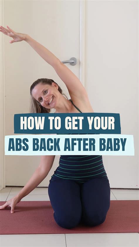 how to get abs back after baby