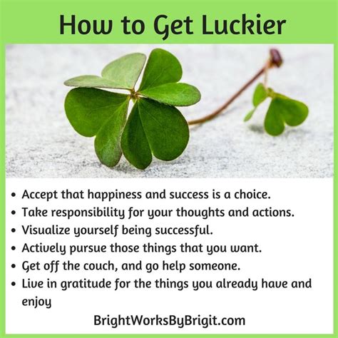 how to get better luck in life
