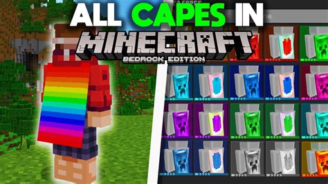 how to get capes in minecraft bedrock
