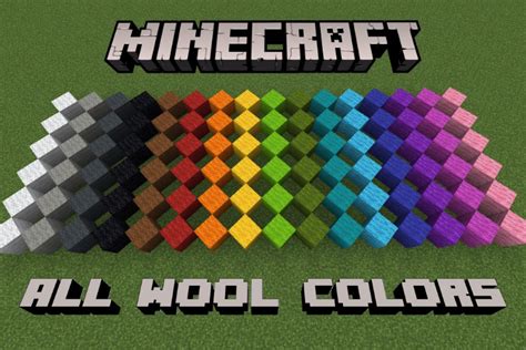 how to get colored wool in minecraft