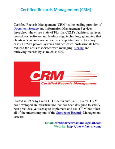 How To Get Crm Cetified Record Menager   Winning Tactics For Becoming A Certified Records Manager - How To Get Crm Cetified Record Menager