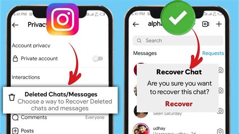 how to get deleted chat in instagram