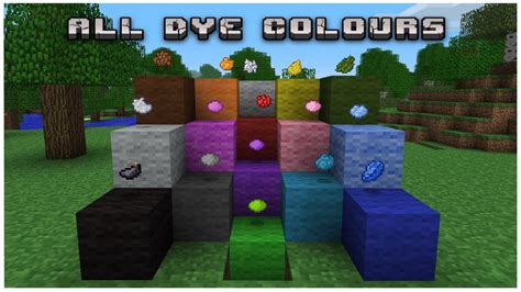 how to get dye in minecraft