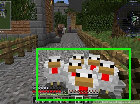 how to get eggs on minecraft