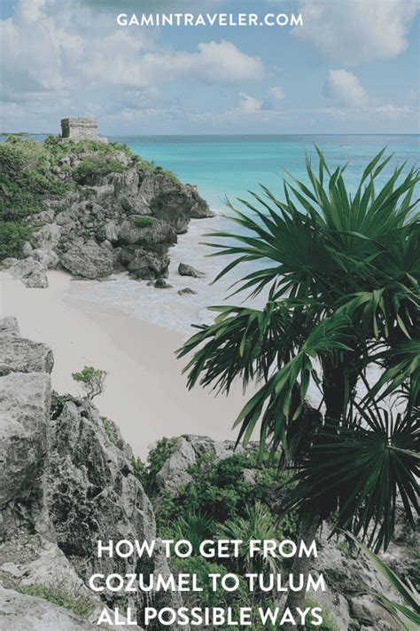 how to get from tulum to cozumel