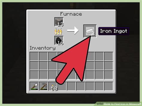 how to get iron in minecraft pe