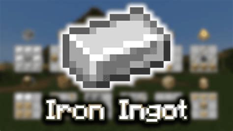 how to get iron ingot minecraft
