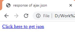 how to get json response in ajax