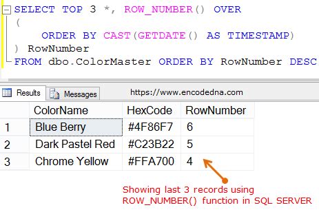 how to get last record in sql