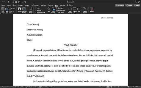 How To Get Mla Format On Google Docs