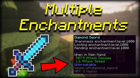 how to get multiple enchantments minecraft