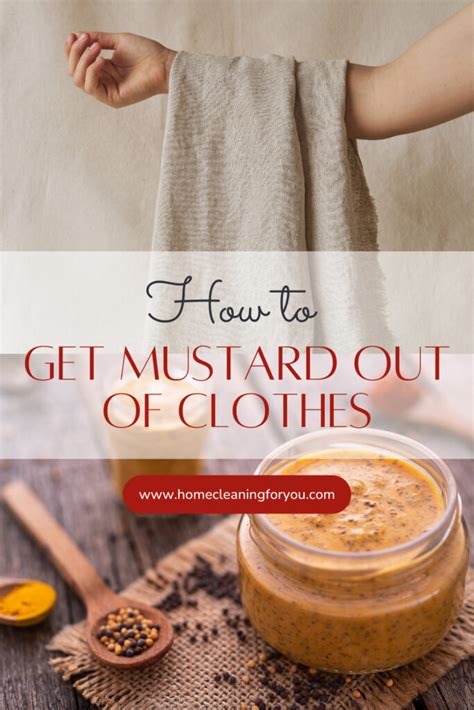 how to get mustard out of fabric