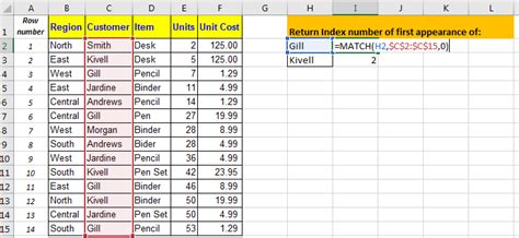 how to get names of matching value in excel from ID