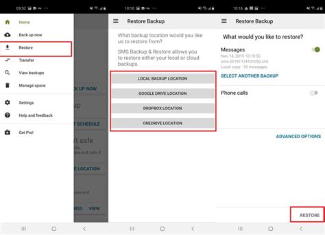 how to get old sms back
