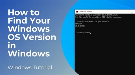 how to get os version in windows