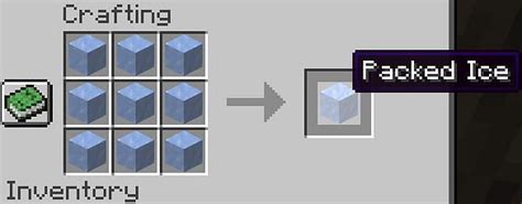 how to get packed ice in minecraft