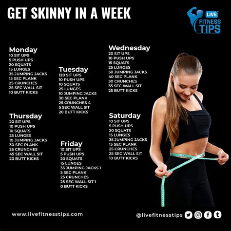how to get skinny in one week