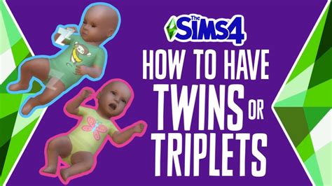 how to get twins in sims 4 without mods