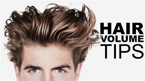how to get volume in mens hair