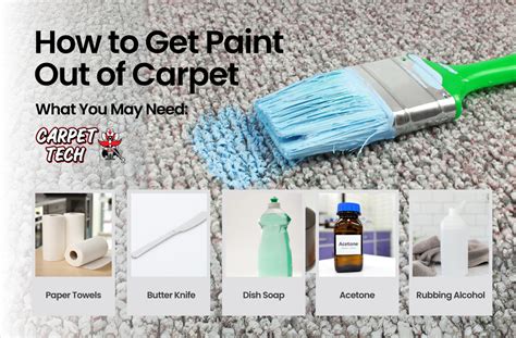 how to get wet paint off carpet