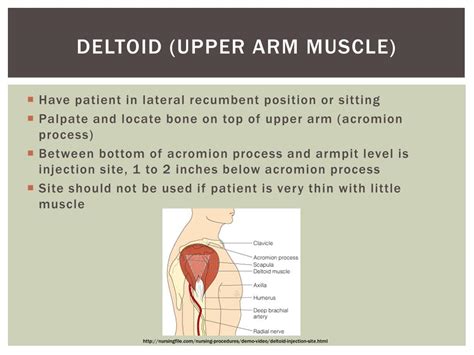 how to give im injection in arm