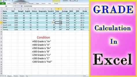 How To Grade Formulas In Excel Update November Grade Letters - Grade Letters