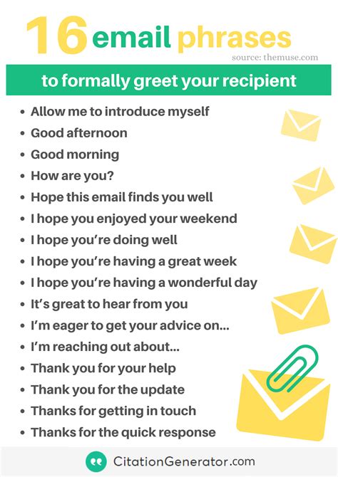 how to greet in an official email