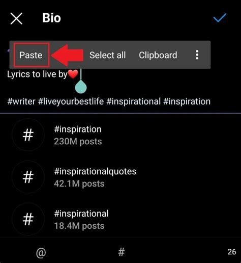 how to have spaces in instagram bio