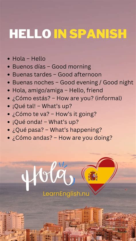 how to hi in spanish