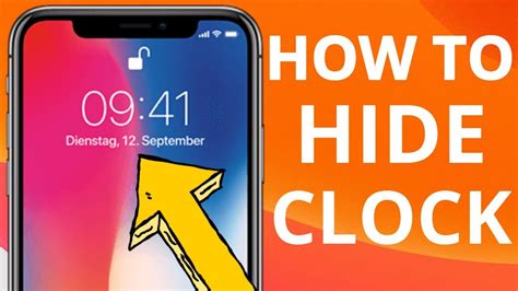 how to hide date and time on iphone
