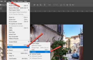 how to hide guide in photoshop