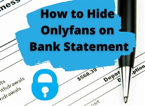 how to hide onlyfans charges