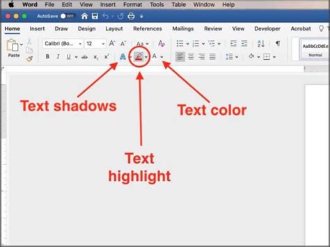 how to highlight words in word