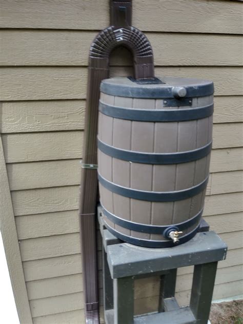 how to hook up a rain barrel to a downspout