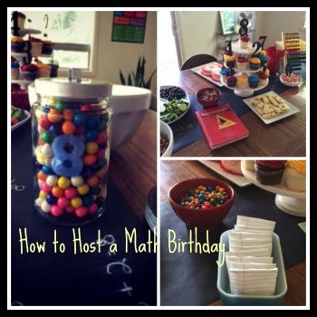 How To Host A Math Birthday Party Multiplication Math Party - Math Party