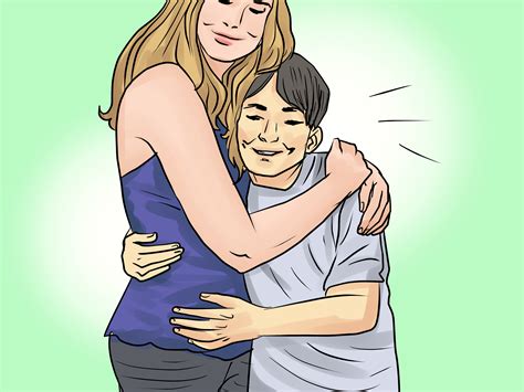 how to hug a tall person wikihow video
