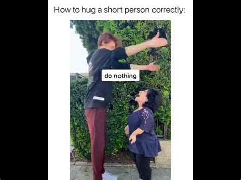 how to hug someone shorter than uber